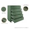 Manhattan Comfort Granville Sage Green 3-Drawer Dresser and 5-Drawer Chest, Set of 2 GRAN023 - alternate 7